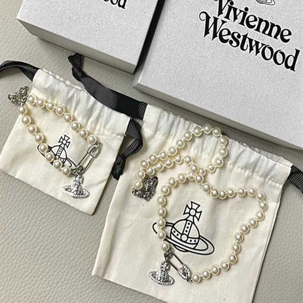 

empress dowager west diamond pin necklace female hollow out shining paper clip superimposed clavicle chain high version, Silver