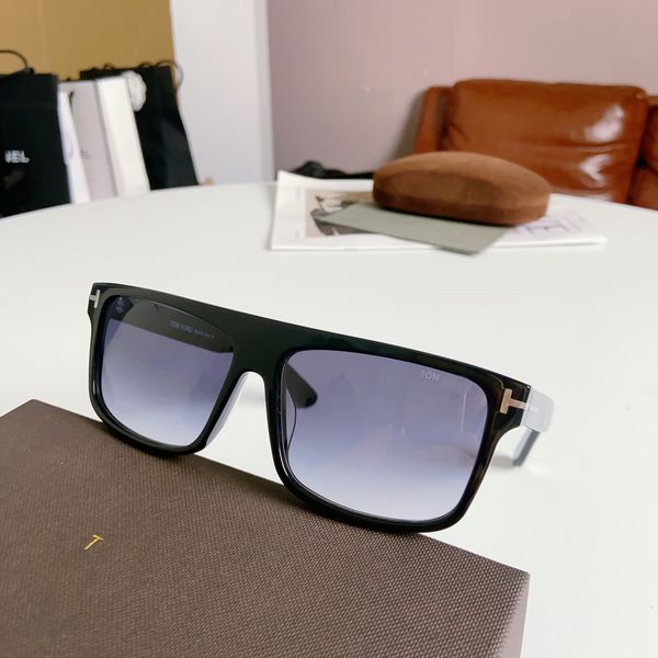 

designer tom sunglasses for men women retro eyeglasses outdoor shades pc frame fashion classic lady sun glasses mirrors 4 colors with box, White;black