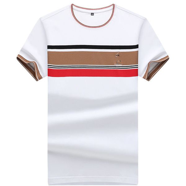 

european and american designers oversized men's clothing, round neck shirt, short sleeved t-shirt, embroidered figure print, casual bow, Black;brown