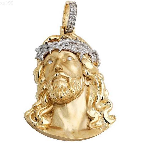 

pass diamond tester vvs moissanite custom jesus hip hop jewelry iced out pendant 925 silver men necklace pendant