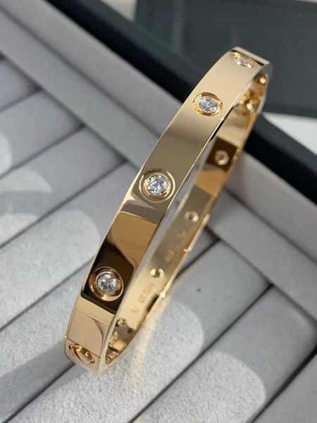 

original boutique high edition 18k rose gold plated screw love nail bracelet mesh red simple luxury korean women's summer alyr, Black