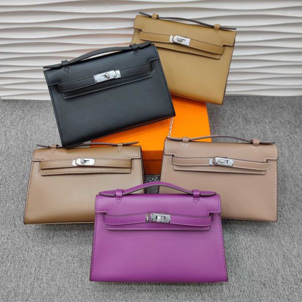 

designer hemrres tote bag 2023 new first layer swift leather carry-on shoulder messenger bag for women