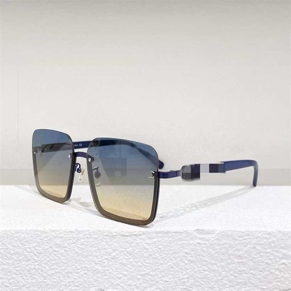 

2023 new xiaoxiangjia's new half frame net red advanced business style sunglasses 5690-s versatile sunglasses, White;black