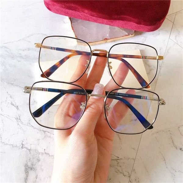 

sunglasses 2023 new gg0958 metal men's and women's spring leg optical glasses can be equipped with myopia ins frame, White;black