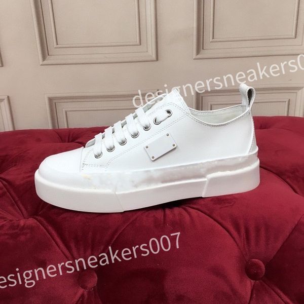 

new 23s/s calfskin man casual shoe white black leather trainers brands comfort outdoor trainers women's casual walking 35-45 hc210803