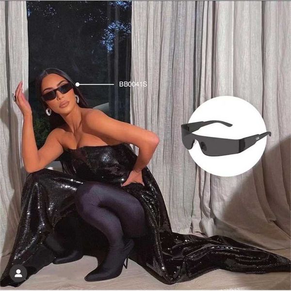 

sunglasses 2023 new b mono kardashian the same type of future technology sense y2k millennium style sunglasses bb0041s, White;black