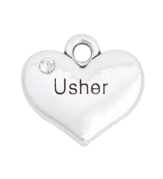 

whole fashion alloy heart charms usher wedding jewelry charms for bride 1517mm 50pcs aac9967963442, Bronze;silver