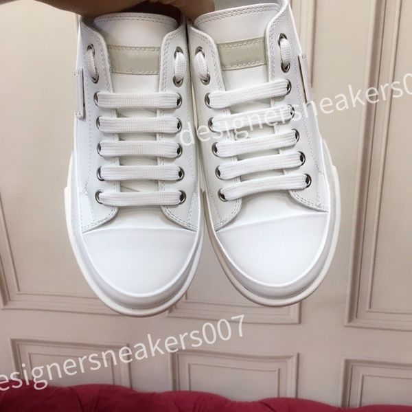 

23s/s calfskin man casual shoe white black leather trainers brands comfort outdoor trainers women's casual walking 35-45 hc210803