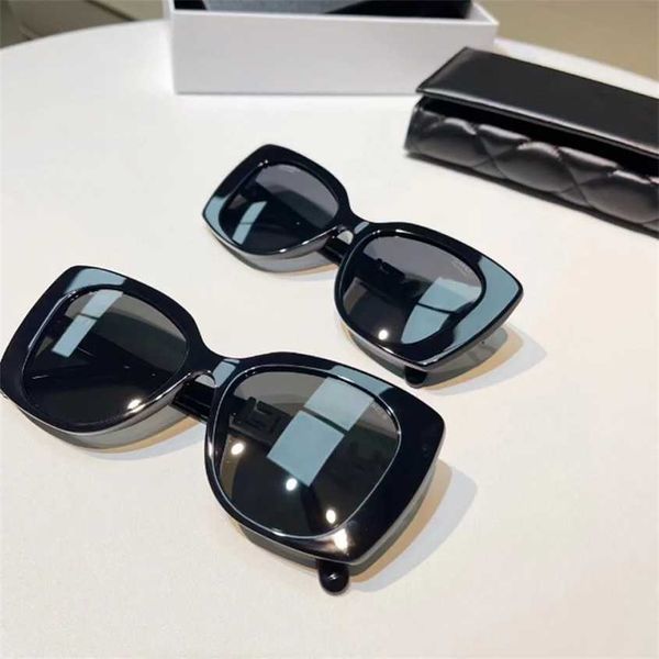 

sunglasses 2023 new xiaoxiangjia ch5422 hollowed out with diamond letters in two colors fashionable and elegant uv resistant sunglasses for, White;black