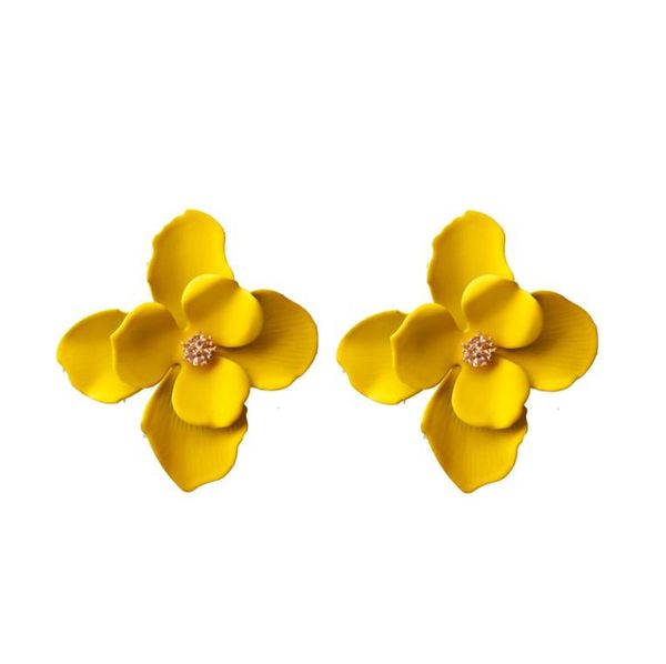 

europe and the united states fashion big sweet flower studs female accessories trendsetters network red baita korean earrings8137339, Silver
