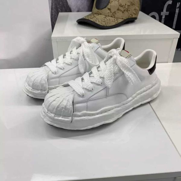 

mmy sandals casual sneakers designer canvas lowcut sneaker mens platform womens leather suede white black red grey maison mihara yasuhiro og