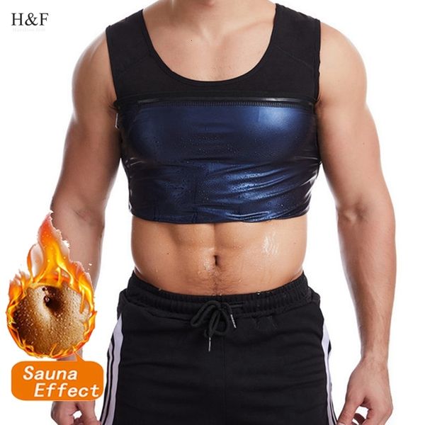 

men's body shapers men shapewear waist trainer vest sauna suits thermo sweat tank body shaper slimming underwear compression workout s, Black;brown