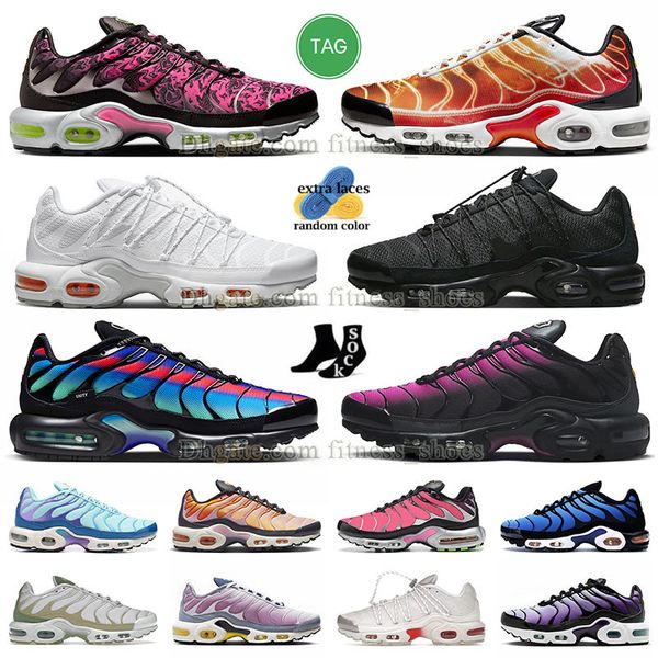 

2023 tn trainer mens size 12 tns plus running shoes unity utility sliver red orange rise triple black pink atalanta cloud white requin bleac