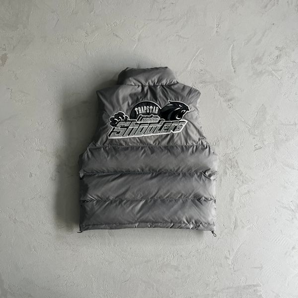 

trapstar 1 1 jacket shooters gilet gray reflective jacket men fashion coat embroidery, Black;brown