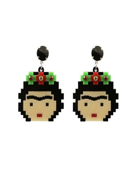 

acrylic 2 style dangle earrings for women vintage trendy jewelry fashion accessories9727503, Silver