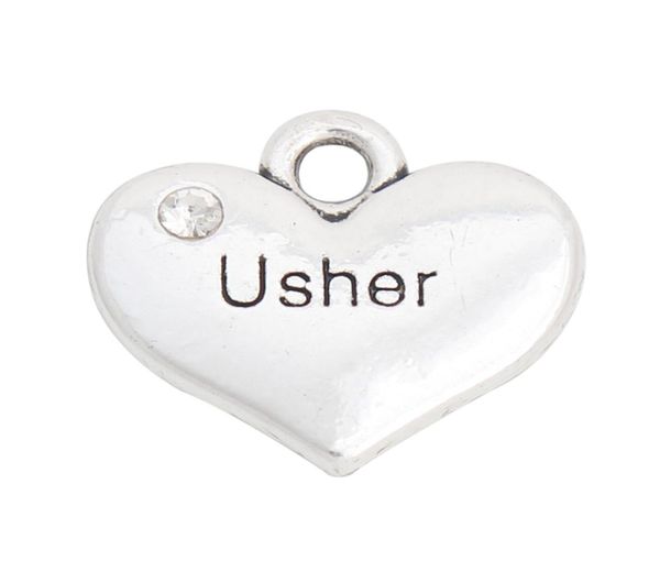 

whole fashion alloy heart charms usher wedding jewelry charms for bride 1517mm 50pcs aac9965550233, Bronze;silver