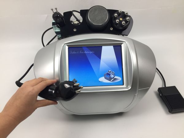 

selling rf cavitation fat loss body shaping slimming machine, Black;white