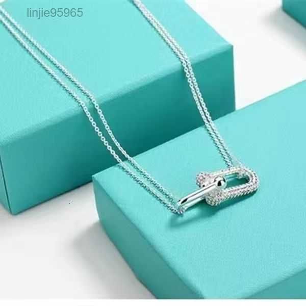 

designers necklaces pendant for women with earrings link chain fashion jewelry accessories good 61111111, Silver