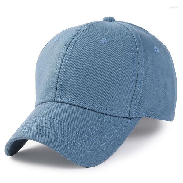 

ball caps 13 colors sold hard cotton big size baseball cap lady plain snapback hat man blank large sun 56-60cm 60-65cm, Blue;gray