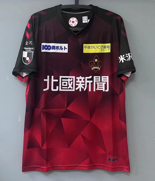 

2023 japan j league zweigen kanazawa fc t shirt, White;black