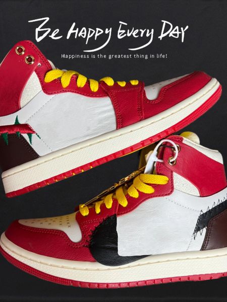

jumpman 1 1s x tevana tavlor mens basketball shoes a rose from harlem gym red black summit white earth coconut milk fj0604-601 mens women tr