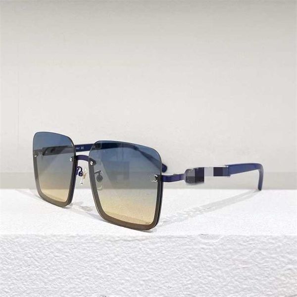 

2023 new xiaoxiangjia's new half frame net red advanced business style sunglasses 5690-s versatile sunglasses, White;black