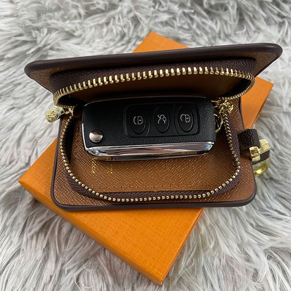 

designer fashion key buckle bag car keychain handmade leather keychains man woman purse bags pendant accessories, Silver