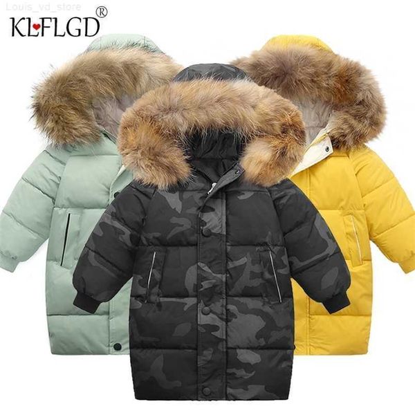 

down coat baby girl denim jacket plus fur warm toddler girls hooded coat outwear winter children thickened velvet 211203 l230710, Blue;gray