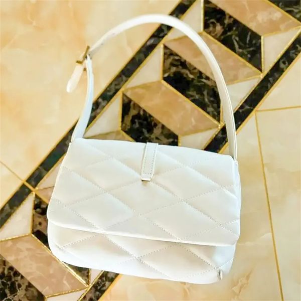 

luxury le 57 underarm bag handbag genuine leather lambskin flap envelope bag golden metal designer womens mens crossbody clutch shoulder buc
