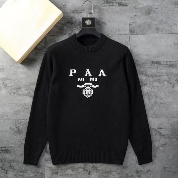 

2023ss popular men designer sweater letter embroidery winter autumn -3xl, White;black