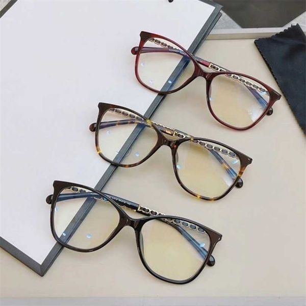 

sunglasses 2023 new xiaoxiangwang's red book black glasses sheepskin chain women's version with myopia frame anti blue light grand, White;black
