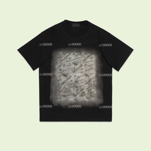 

22ss designer letter printed t shirts tee sweatshirt fashion high street short sleeves summer casual t-shirt breathable men women crew neck, Black;brown