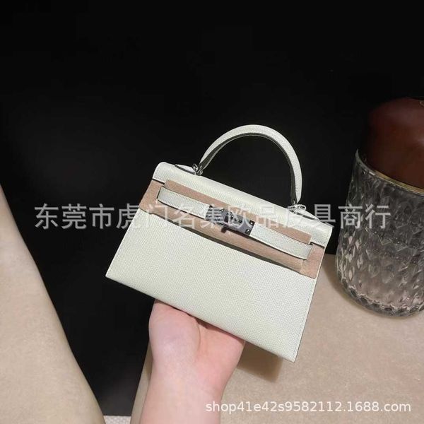 

designer original hemrres tote bag 2023 new network red same ep leather women's celebrity generation bubble green kelys
