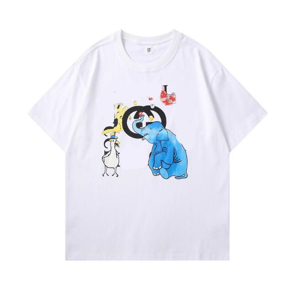 

printed short-sleeved t-shirt, a full set of customized original accessories, tags, washing water, main wheat, small pins, all arranged in p, White;black