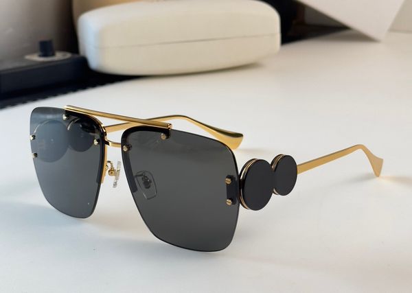 

fashion designer 8250 mens women sunglasses classic frameless metal square shape glasses outdoor trendy versatile style uv protection come w, White;black