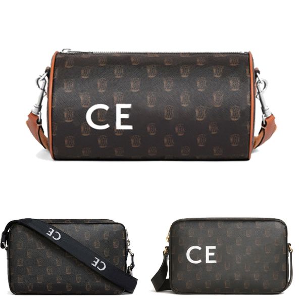 

triomphe canvas cabas cylinder cross body bags camera clutch womens luxurys designer purse and handbags 10a quality fashion mens genuine lea