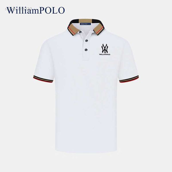 

mens polo shirt paul solid short sleeve t-shirt summer new business casual polo shirt for men owkn, White;black