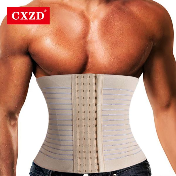 

men's body shapers men slimming body shaper waist trainer trimmer belt corset for abdomen belly shapers tummy control fitness compressi, Black;brown