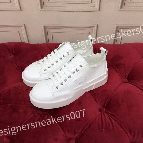 

23s/s calfskin man casual shoe white black leather trainers brands comfort outdoor trainers women's casual walking 35-45 hc210803