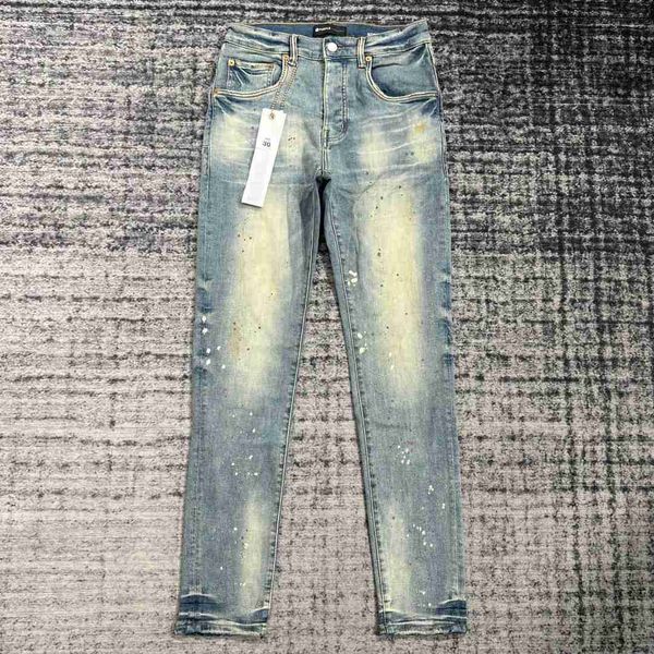 

designer jeans mens jeans purple jeans designer pants pantalones mens jeans ripped jeans straight regular jeans denim tears washed old jeans, Blue