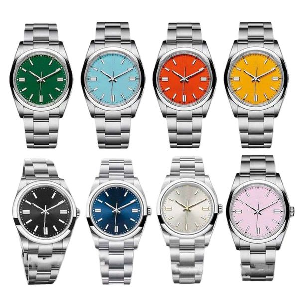 

oyster perpetual watch designer watch montre automatic movement oyster perpetual mens watches de luxe watch size 41 36 dial mechanical watch, Slivery;golden