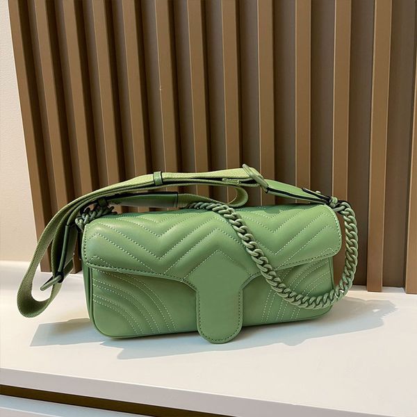 

chain bag quilted underarm bag women flap baguette bag crossbody handbags leather purse shoulder bags messenger bags classic letters hardwar