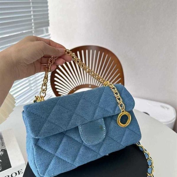 

luxury designer bags channel bags woven gold bag shoulder crossbody bag crescent bags handbag tote 2023 new women's fashion texture cha