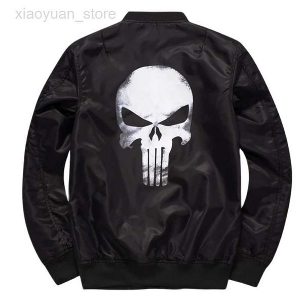 

men's jackets spring bomber jacket men skull printed us army military windbreaker autumn ma1 men's clothing plus big size 5xl 6xl, Black;brown