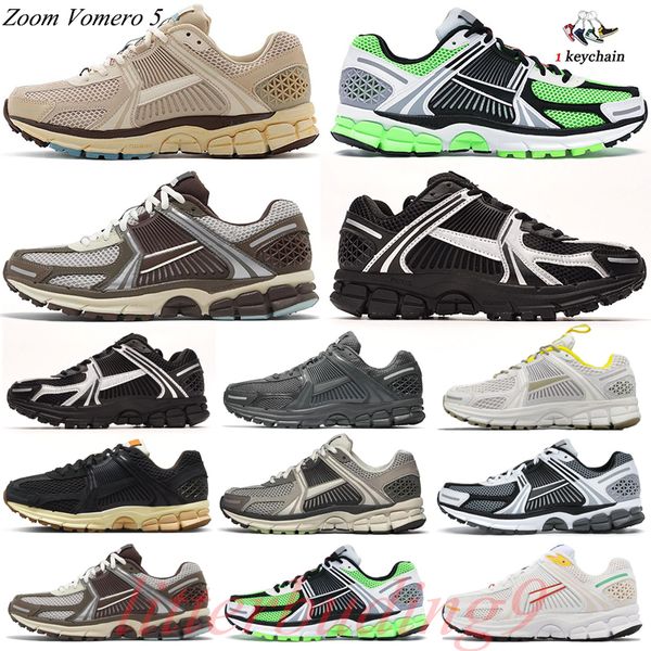 

men women designer vomero 5 running shoes racer blue black sesame cobblestone wheat grass lego trainers sneakers with box