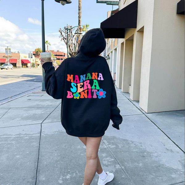 

mens hoodies sweatshirts manana sera bonito hoodie karol g tomorrow will be nice graphic t shirts bica sweatshirt 230710, Black