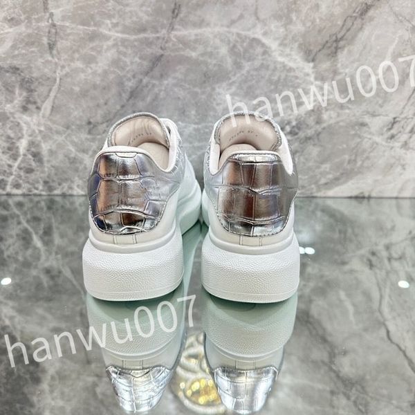 

2023 new sneakers designer casual shoes men shoe white calfskin flat classic fashion breathable trainer sneaker size 35-46 xsd230414, Black