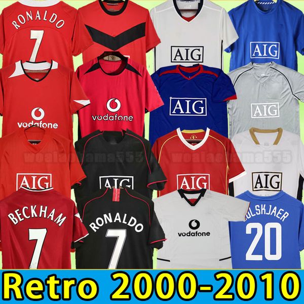 

manchesters rooney soccer jerseys retro beckham ronaldo giggs scholes man 2000 2001 2002 2003 2004 2005 2006 2007 2008 2009 2010 utd veron v, Black;yellow