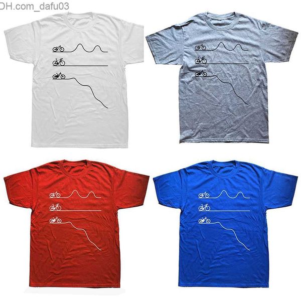 

men's t-shirts funny mountain bike road downhill graphic t shirts new cotton short sleeve bicycle cycling biking gift harajuku t-shirt, White;black