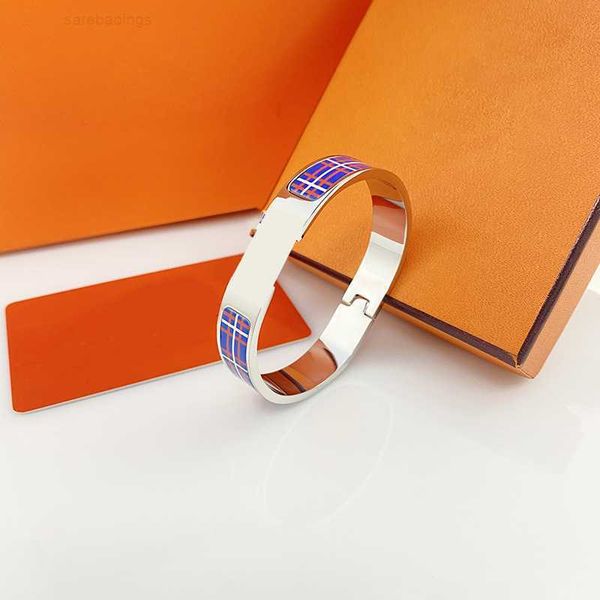 

designer bracelet luxury brand her max titanium for women mens h bangles clasp enamel bracelets fashion lovers bracelet factory wholesale hi, Black